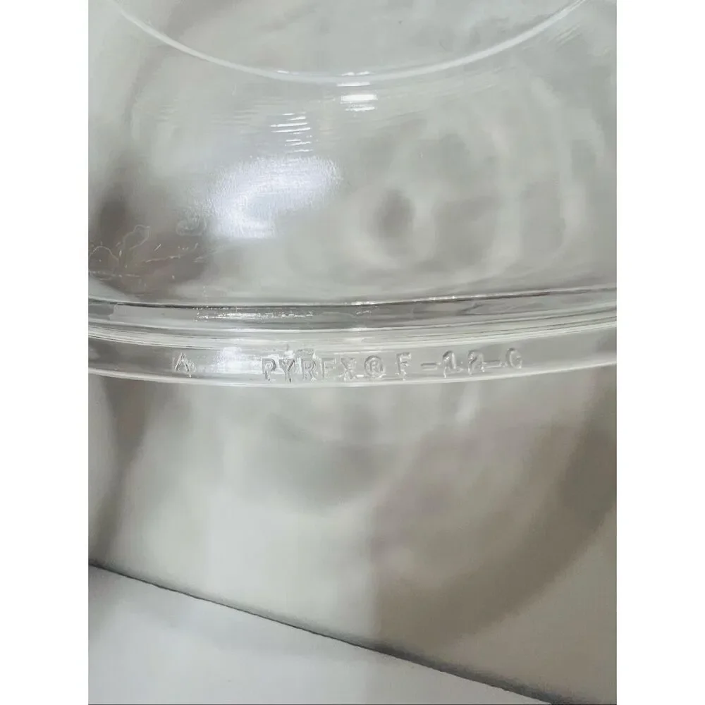Pyrex F-12-C Clear Oval Large Casserole Dish Lid